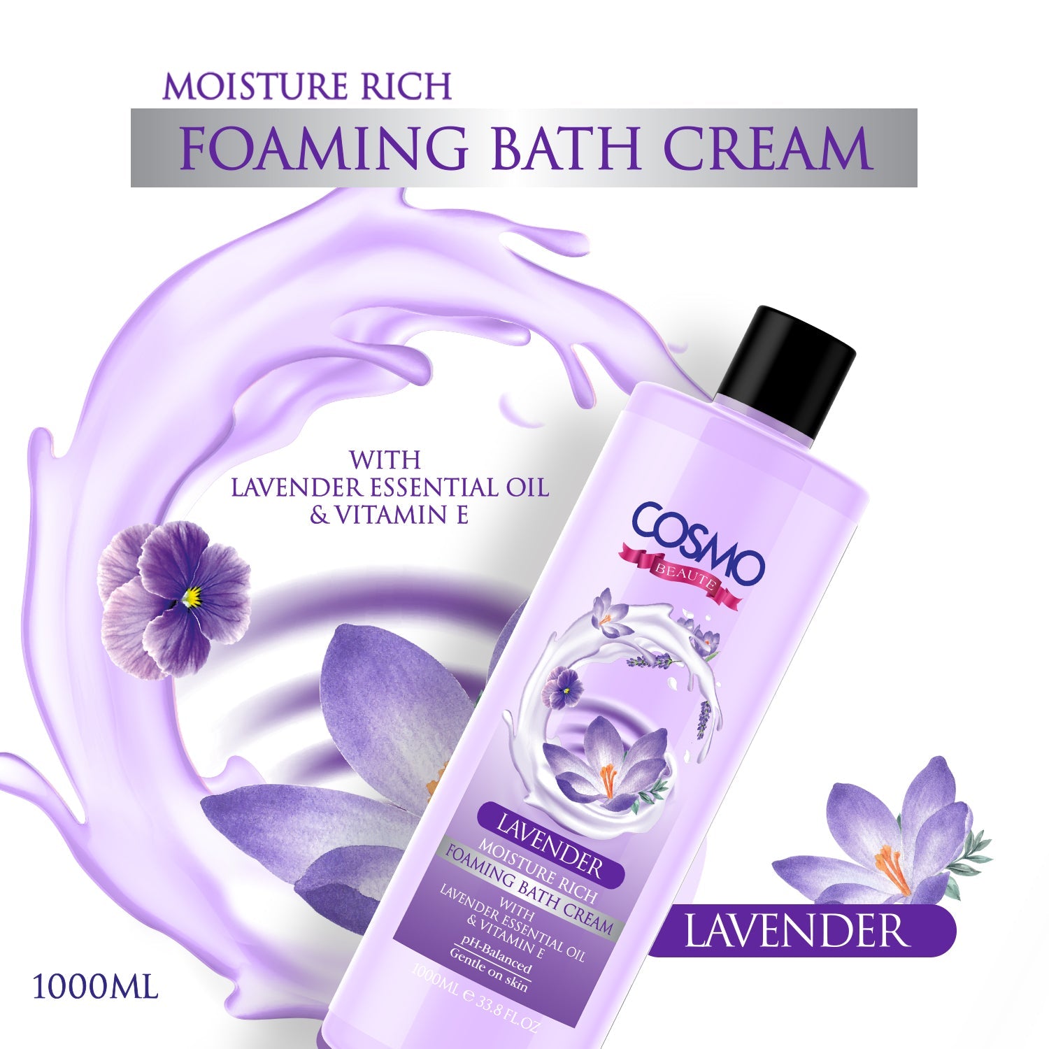 Lavender Foaming Bath Gel